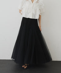 【予約開始待ち】2WAYリブスーパーボリュームチュールスカート