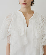 【TEN by LA BELLE ETUDE】モチーフレースカラースキッパートップス