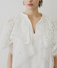 【TEN by LA BELLE ETUDE】モチーフレースカラースキッパートップス