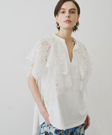 【TEN by LA BELLE ETUDE】モチーフレースカラースキッパートップス