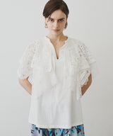 【TEN by LA BELLE ETUDE】モチーフレースカラースキッパートップス