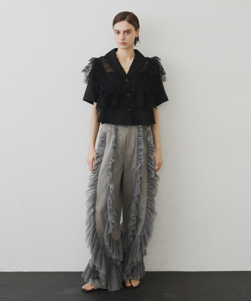 再入荷】デニム×ギャザーチュールパンツ – LA BELLE ETUDE online store