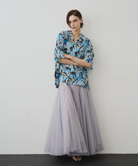 【予約開始待ち】2WAYリブスーパーボリュームチュールスカート