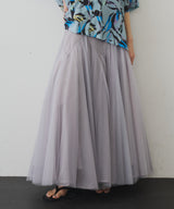 【予約開始待ち】2WAYリブスーパーボリュームチュールスカート