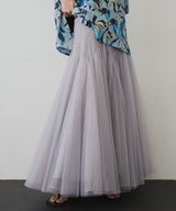 【予約開始待ち】2WAYリブスーパーボリュームチュールスカート