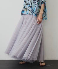 【予約開始待ち】2WAYリブスーパーボリュームチュールスカート