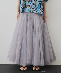 【予約開始待ち】2WAYリブスーパーボリュームチュールスカート