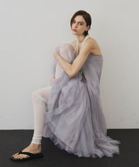 【予約開始待ち】2WAYリブスーパーボリュームチュールスカート