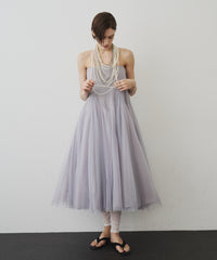 【予約開始待ち】2WAYリブスーパーボリュームチュールスカート