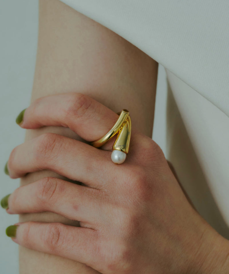 【loni】bud pearl ring/パールデザインリング