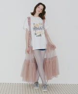 【一部カラー予約】【J1U by LA BELLE ETUDE】シースルーボリュームチュールデザインジレ