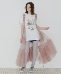 【一部カラー予約】【J1U by LA BELLE ETUDE】シースルーボリュームチュールデザインジレ