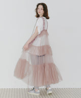 【一部カラー予約】【J1U by LA BELLE ETUDE】シースルーボリュームチュールデザインジレ