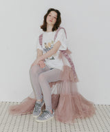 【一部カラー予約】【J1U by LA BELLE ETUDE】シースルーボリュームチュールデザインジレ