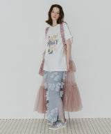 【一部カラー予約】【J1U by LA BELLE ETUDE】シースルーボリュームチュールデザインジレ