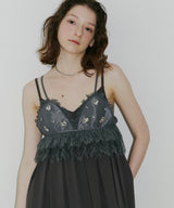 【予約10%OFF】【J1U by LA BELLE ETUDE】ビジュ×レースビスチェ