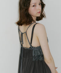 【予約10%OFF】【J1U by LA BELLE ETUDE】ビジュ×レースビスチェ