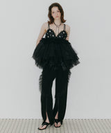 【予約10%OFF】【J1U by LA BELLE ETUDE】ビジュ×レースビスチェ