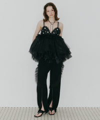 【予約10%OFF】【J1U by LA BELLE ETUDE】ビジュ×レースビスチェ