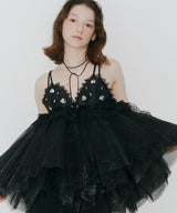 【予約10%OFF】【J1U by LA BELLE ETUDE】ビジュ×レースビスチェ