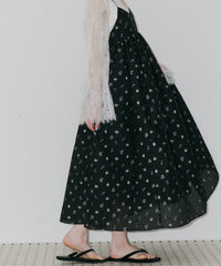 【予約】【J1U by LA BELLE ETUDE】シアーフラワージャガードボリュームワンピース