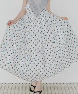 【予約】【J1U by LA BELLE ETUDE】シアーフラワージャガードボリュームワンピース