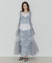 【予約10%OFF】【J1U by LA BELLE ETUDE】メニーリボンニットIラインスカートⅡ