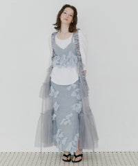 【予約10%OFF】【J1U by LA BELLE ETUDE】メニーリボンニットIラインスカートⅡ