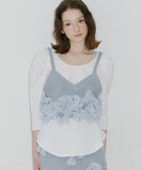 【予約10%OFF】【J1U by LA BELLE ETUDE】メニーリボンニットビスチェⅡ