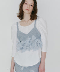 【予約10%OFF】【J1U by LA BELLE ETUDE】メニーリボンニットビスチェⅡ