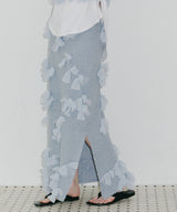 【予約10%OFF】【J1U by LA BELLE ETUDE】メニーリボンニットIラインスカートⅡ