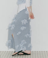 【予約10%OFF】【J1U by LA BELLE ETUDE】メニーリボンニットIラインスカートⅡ