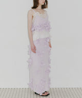 【予約10%OFF】【J1U by LA BELLE ETUDE】メニーリボンニットIラインスカートⅡ