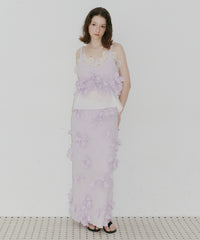 【予約10%OFF】【J1U by LA BELLE ETUDE】メニーリボンニットIラインスカートⅡ