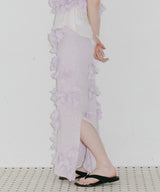 【予約10%OFF】【J1U by LA BELLE ETUDE】メニーリボンニットIラインスカートⅡ