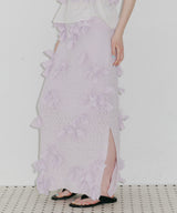 【予約10%OFF】【J1U by LA BELLE ETUDE】メニーリボンニットIラインスカートⅡ