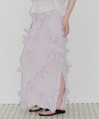 【予約10%OFF】【J1U by LA BELLE ETUDE】メニーリボンニットIラインスカートⅡ