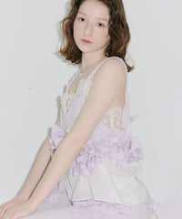 【予約10%OFF】【J1U by LA BELLE ETUDE】メニーリボンニットビスチェⅡ