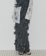 【予約10%OFF】【J1U by LA BELLE ETUDE】メニーリボンニットIラインスカートⅡ