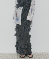 【予約10%OFF】【J1U by LA BELLE ETUDE】メニーリボンニットIラインスカートⅡ