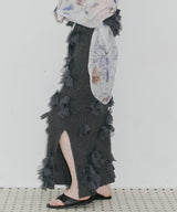 【予約10%OFF】【J1U by LA BELLE ETUDE】メニーリボンニットIラインスカートⅡ