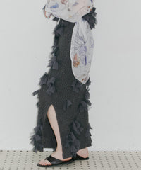 【予約10%OFF】【J1U by LA BELLE ETUDE】メニーリボンニットIラインスカートⅡ