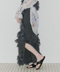 【予約10%OFF】【J1U by LA BELLE ETUDE】メニーリボンニットIラインスカートⅡ