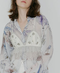 【予約10%OFF】【J1U by LA BELLE ETUDE】ビジュ×レースビスチェ