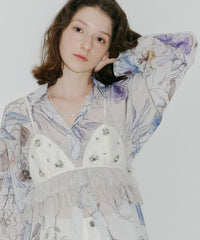 【予約10%OFF】【J1U by LA BELLE ETUDE】ビジュ×レースビスチェ