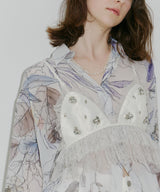 【予約10%OFF】【J1U by LA BELLE ETUDE】ビジュ×レースビスチェ