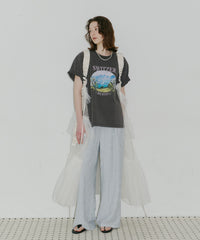 【一部カラー予約】【J1U by LA BELLE ETUDE】シースルーボリュームチュールデザインジレ