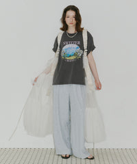 【一部カラー予約】【J1U by LA BELLE ETUDE】シースルーボリュームチュールデザインジレ