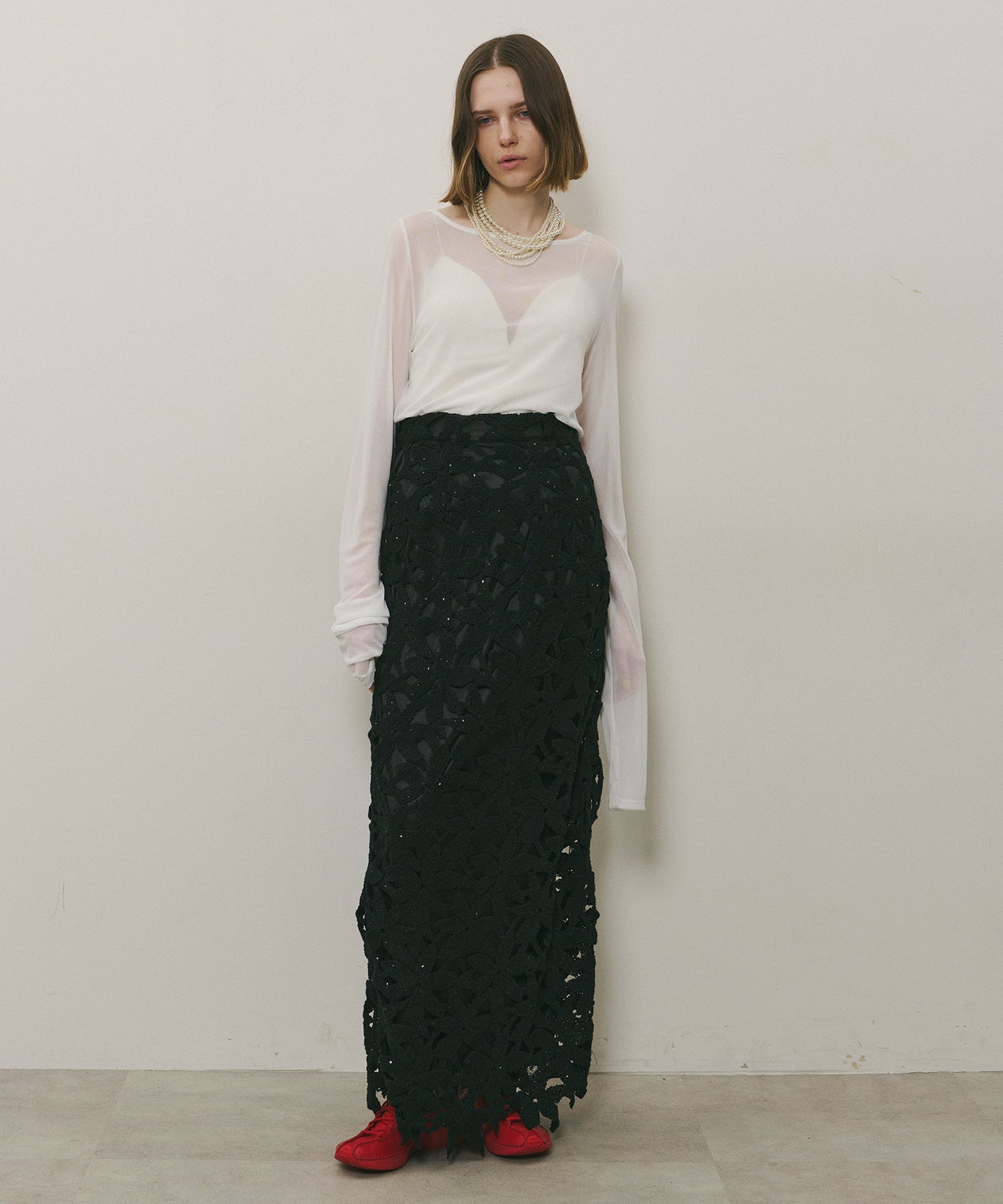 ロングスリーブボートネックシアーTOPS – LA BELLE ETUDE online store