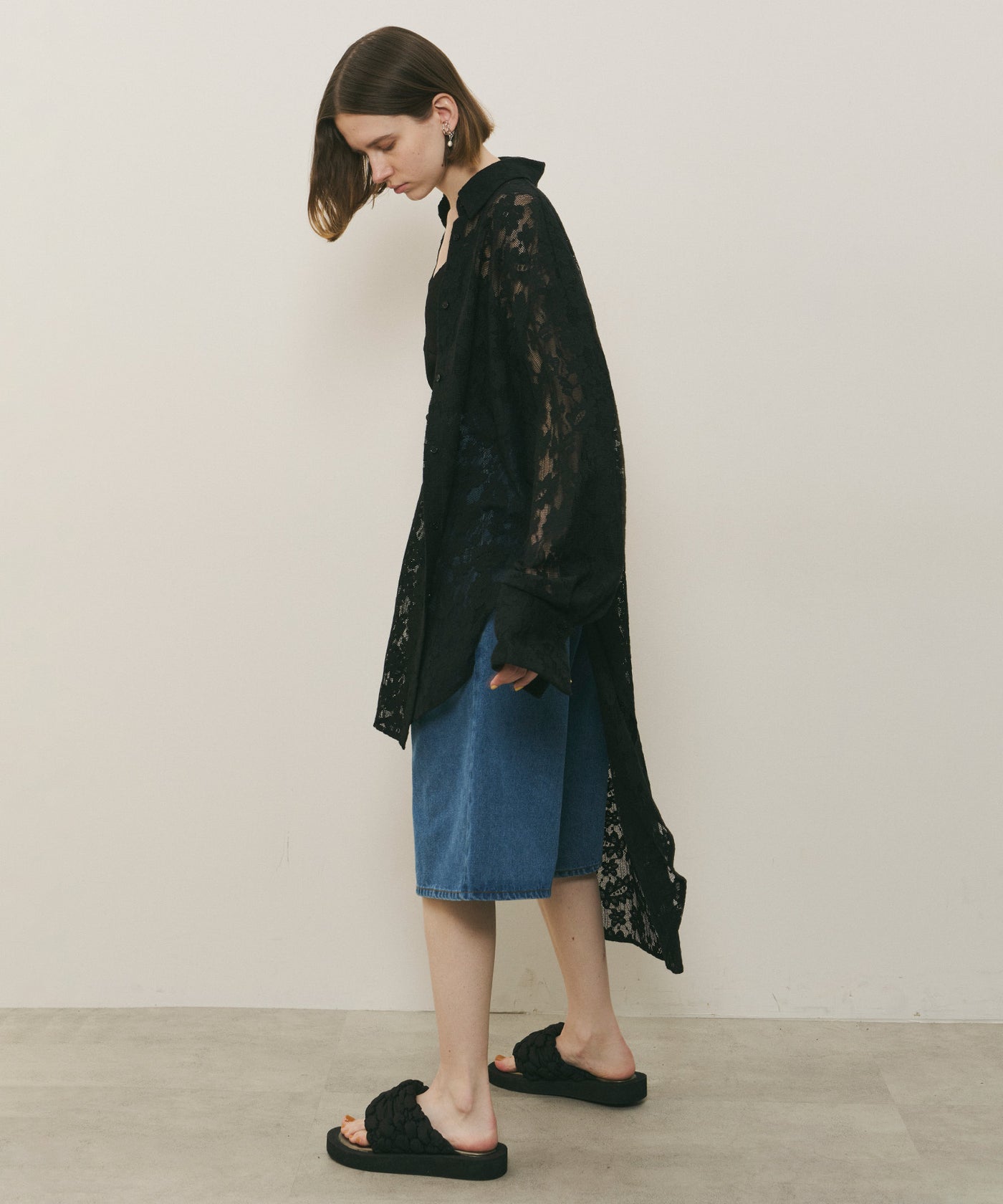 総レースアシンメトリーシャツ – LA BELLE ETUDE online store